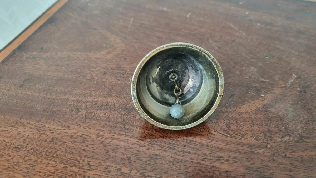 Vintage Brass Miniature Sanctuary Bell - Image 3