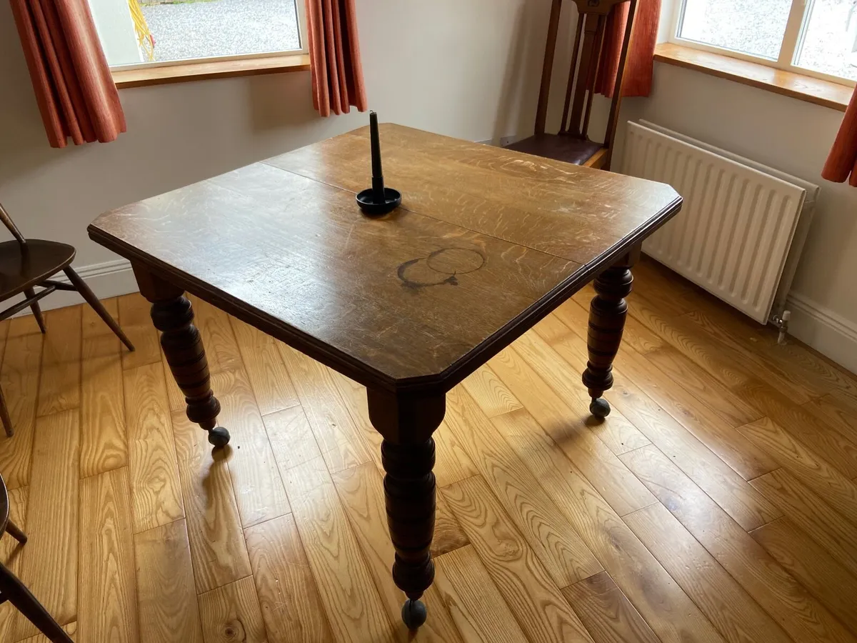 Antique mahogany tables x2 - Image 1