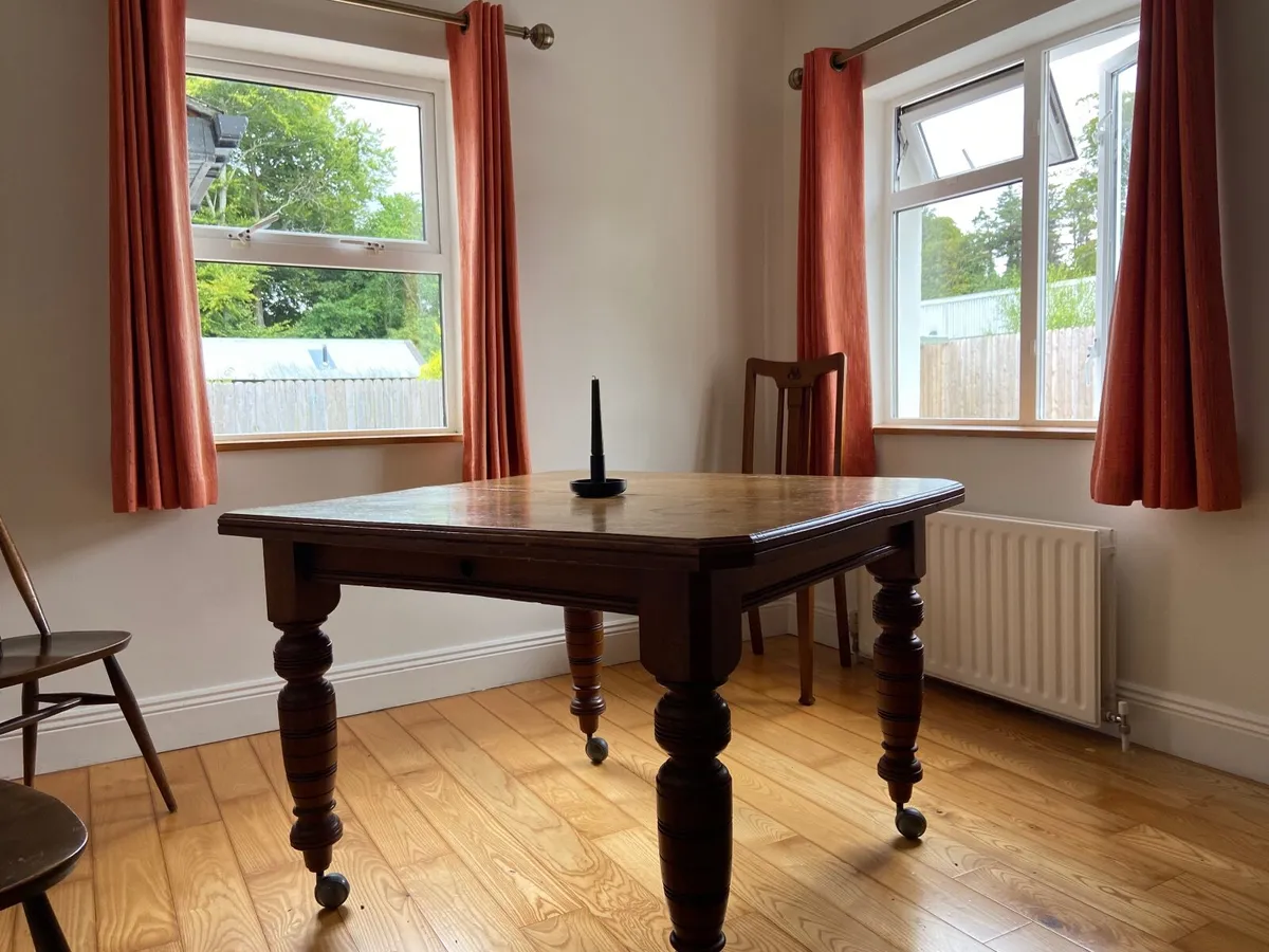 Antique mahogany tables x2 - Image 2