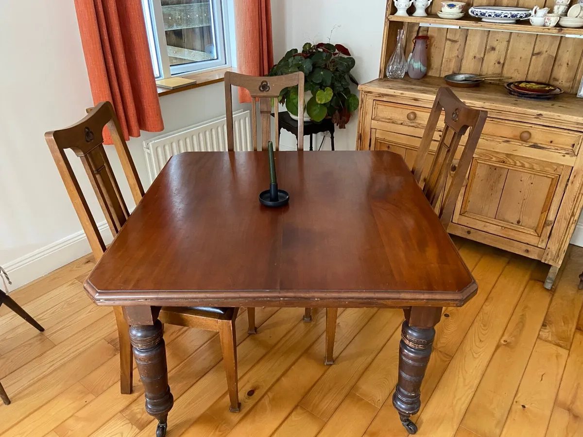 Antique mahogany tables x2 - Image 3