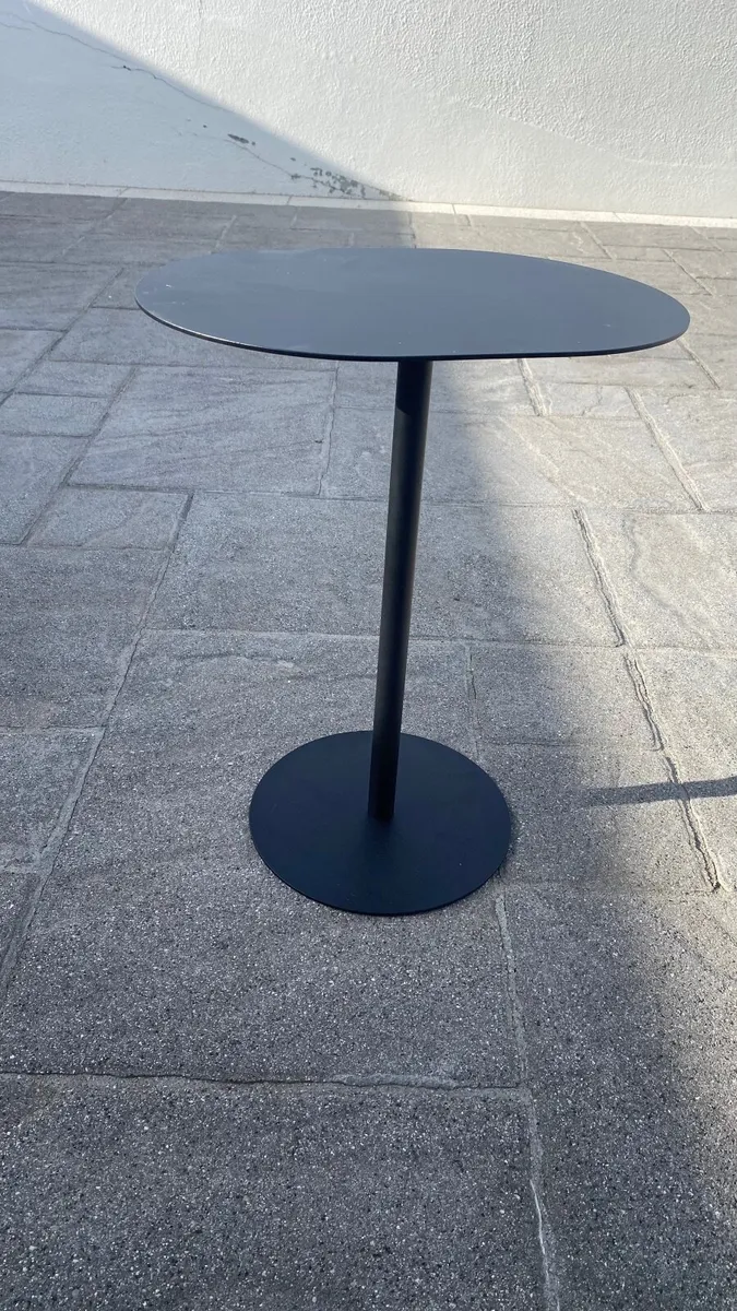 Side table  black round  (new) - Image 3
