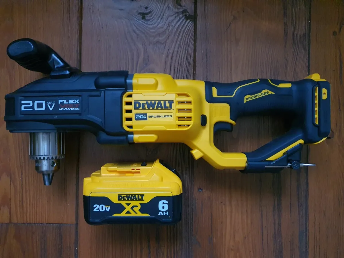 DeWALT Brushless FlexVolt Right Angle Drill + 6Ah - Image 1