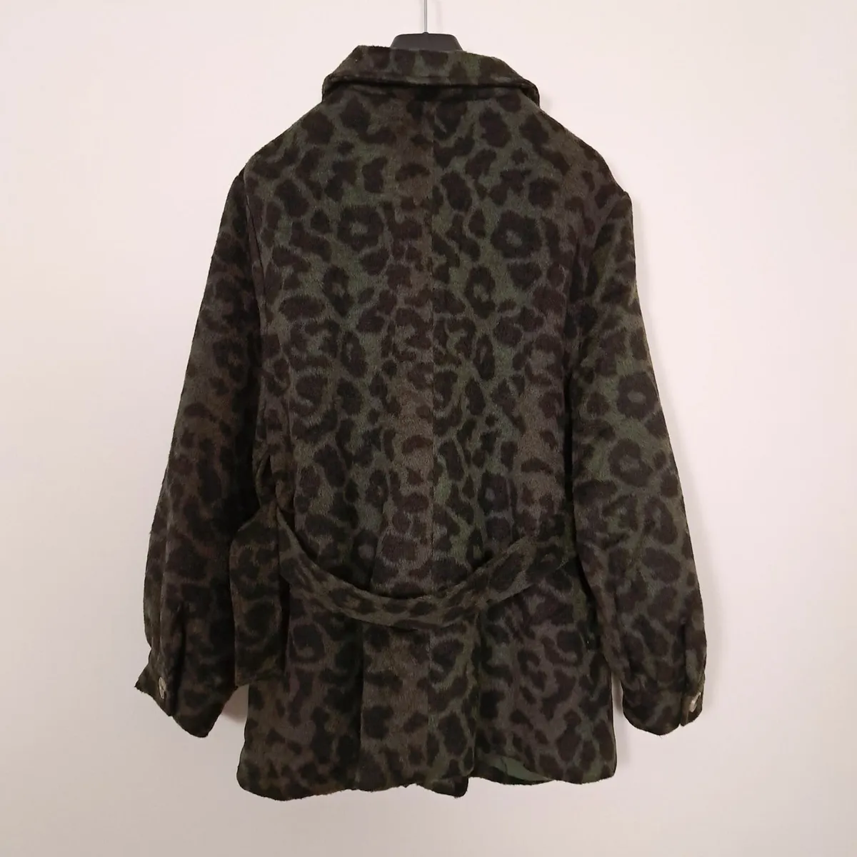 Rowen Avenue Olive Green Leopard Print Jacket XL - Image 4