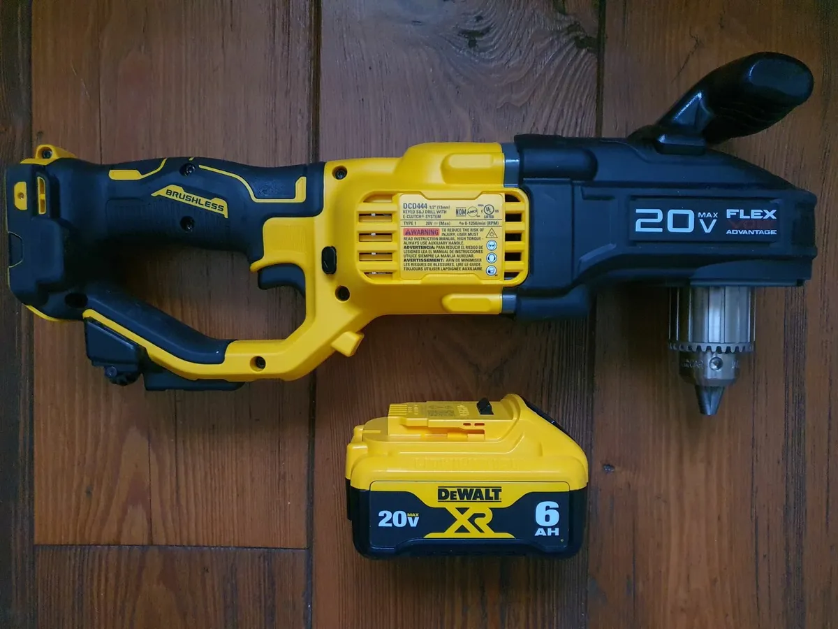 DeWALT Brushless FlexVolt Right Angle Drill + 6Ah - Image 2