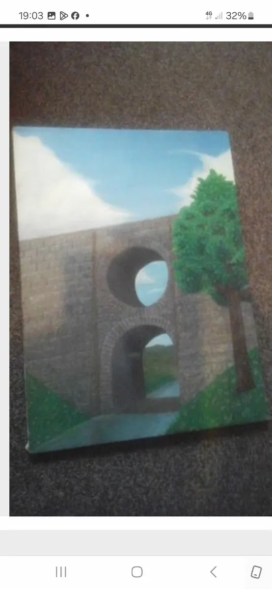 Oil painting of Spectable bridge,co clare - Image 1