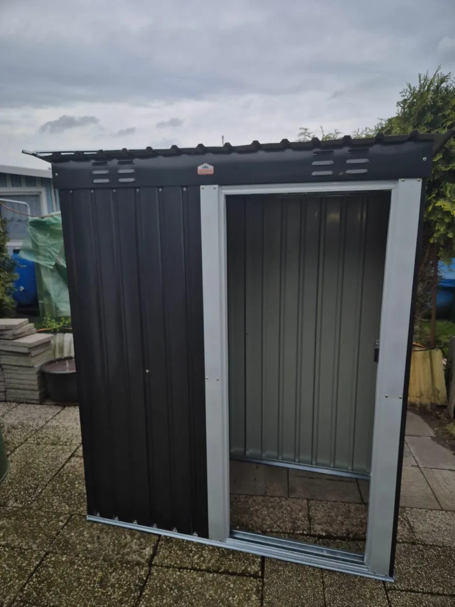 Tool Shed Garden Shed Sliding Door Garden Metal Ga - Image 3