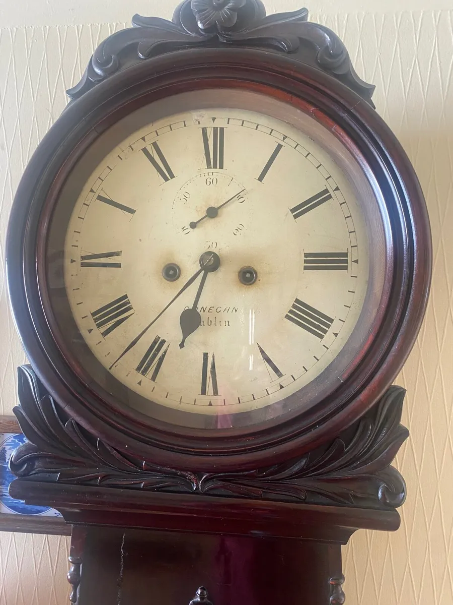 Antique Long Case Grandfather Clock - Image 1
