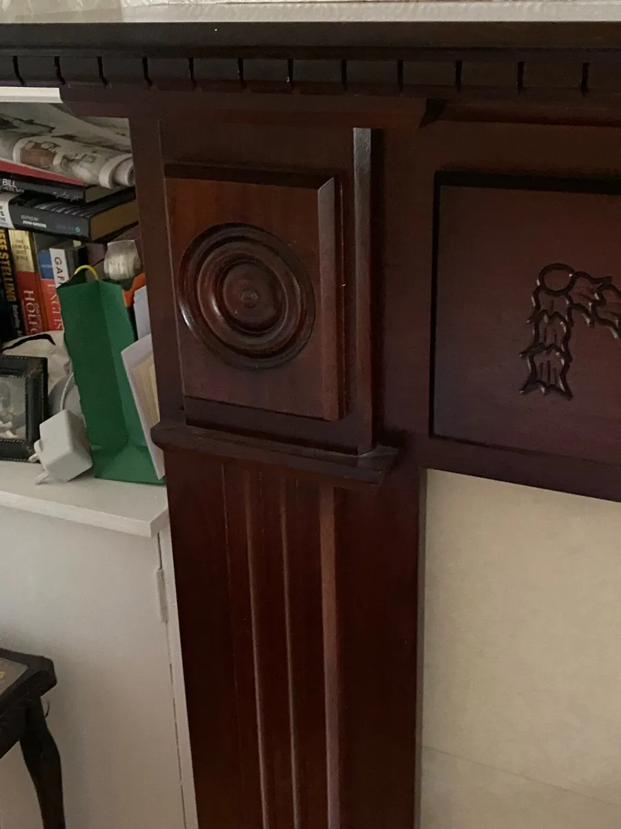 Mahogany fireplace surround - Image 2