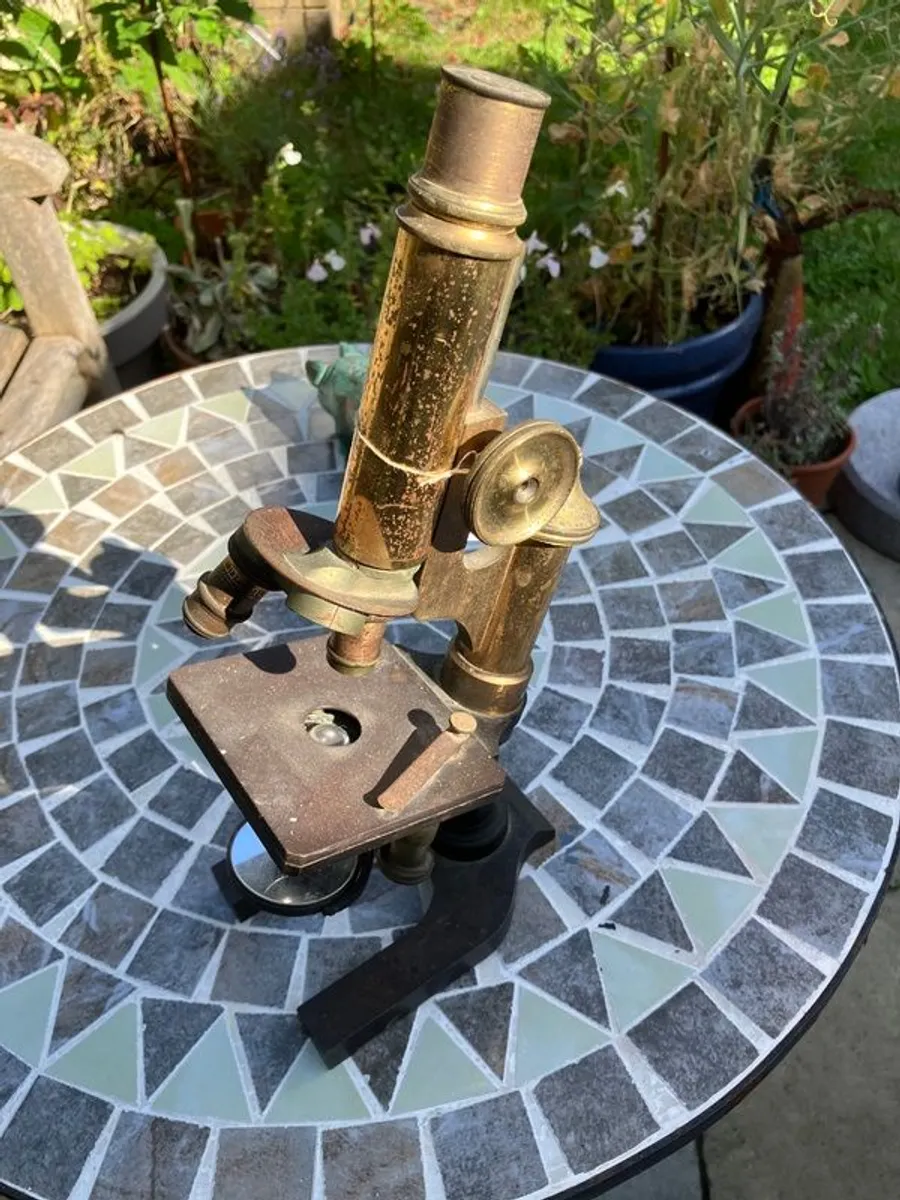 Antique Brass Microscope - Image 2