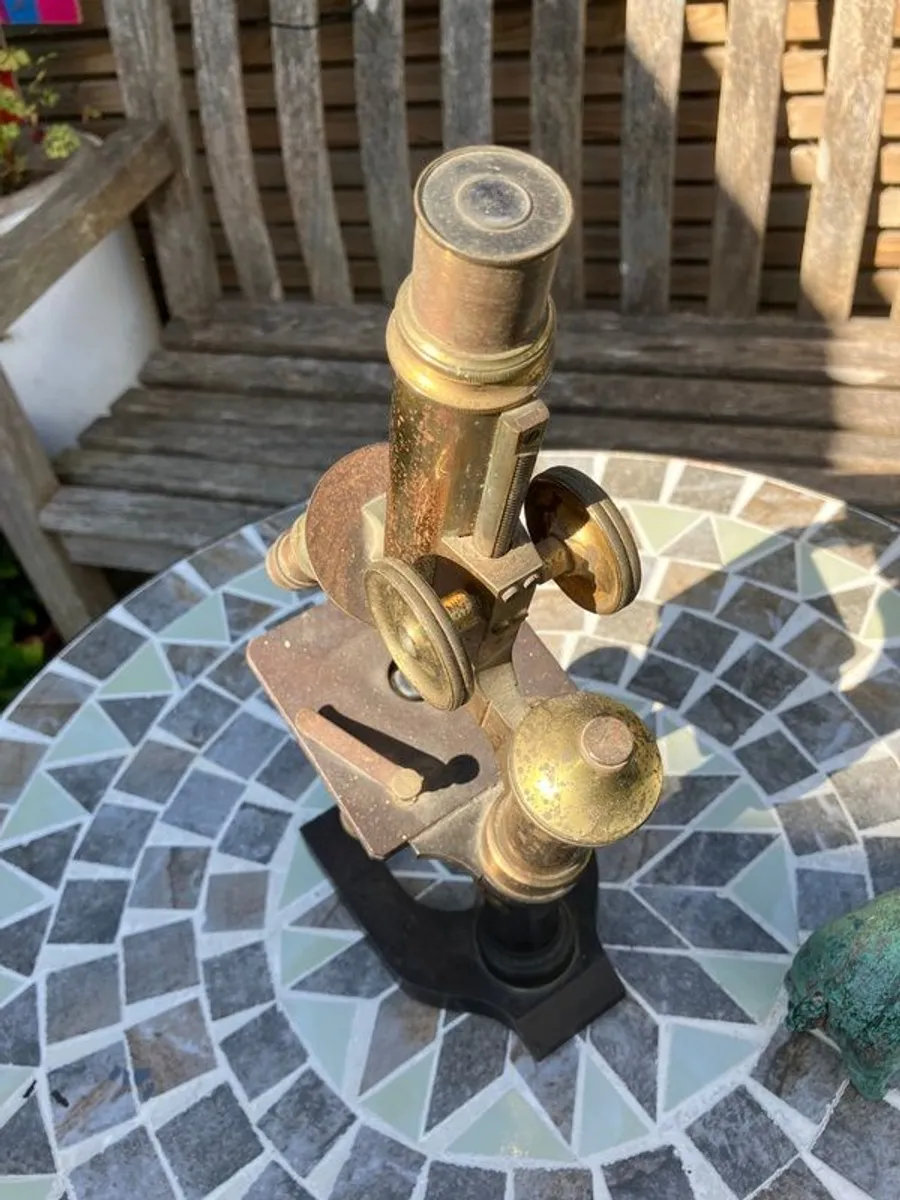 Antique Brass Microscope - Image 4