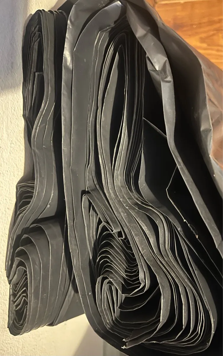 Roll of heavy black film - Image 1