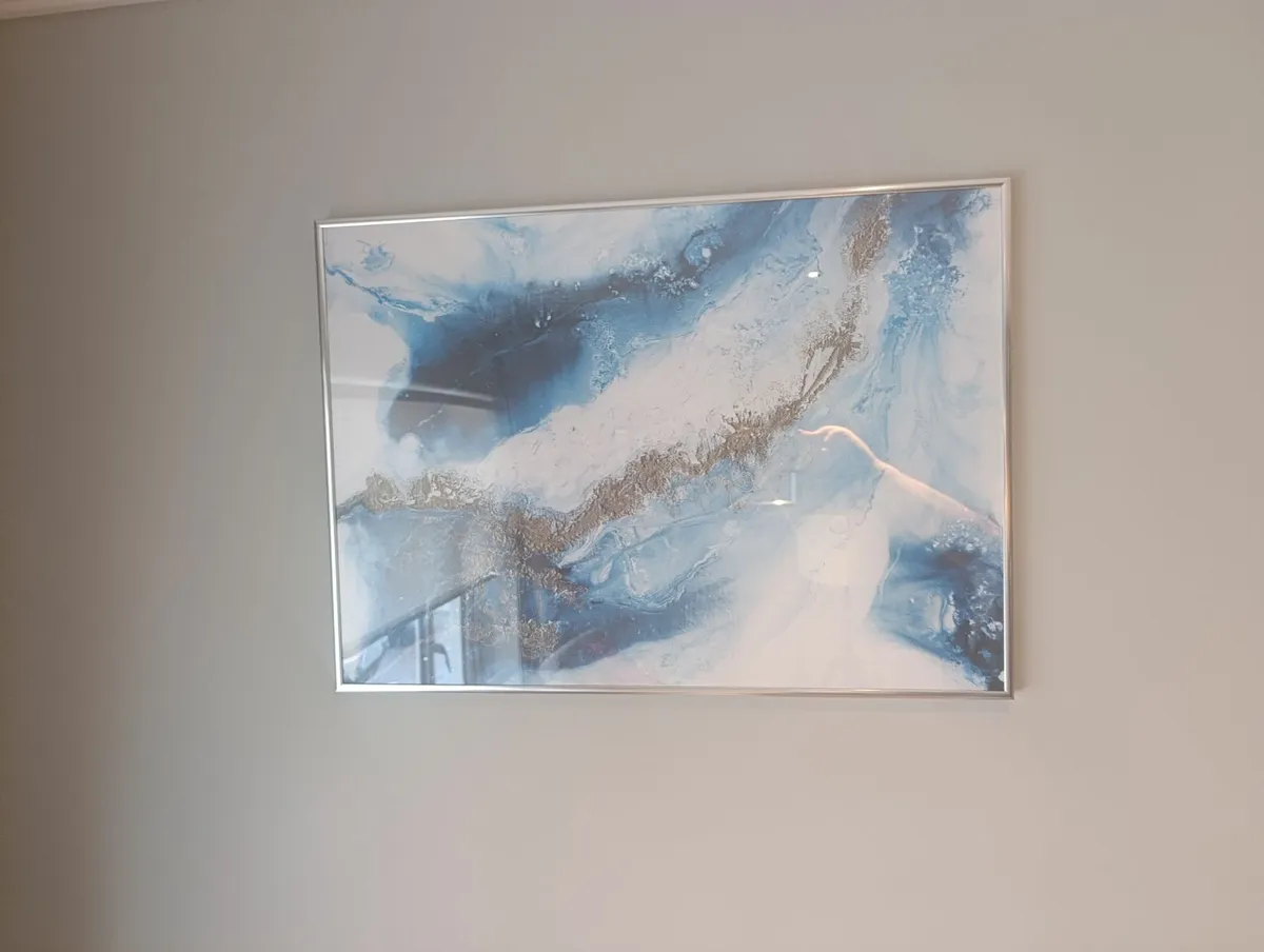Two Desenio prints with silver frame - Image 1