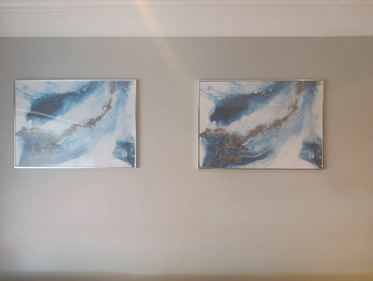 Two Desenio prints with silver frame - Image 3