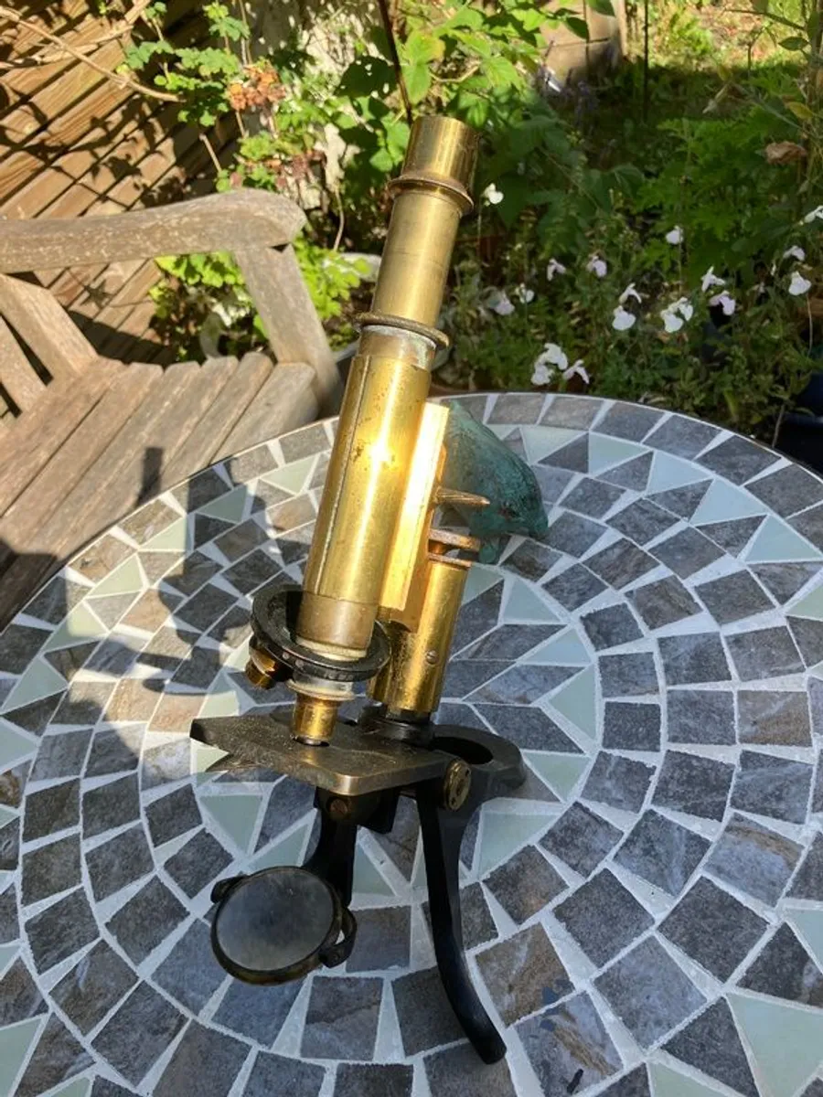 Antique Brass Microscope - Image 2