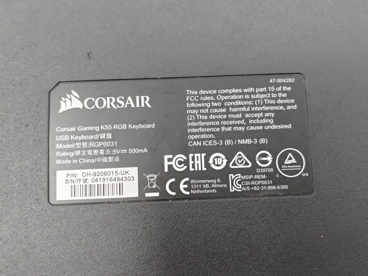 Corsair K55 RGB Keyboard - Image 4