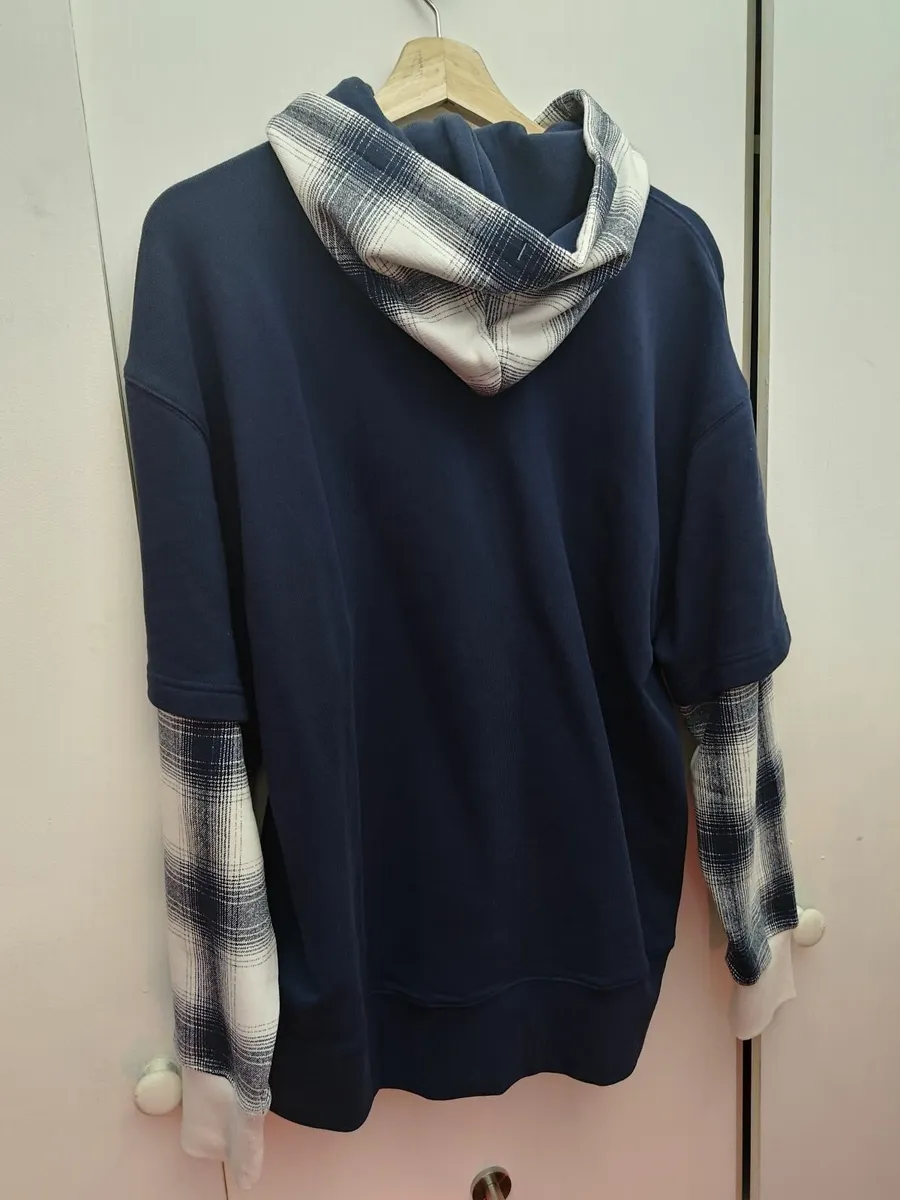 Tommy Jeans - Layer Check Hoodie - Medium - Image 4