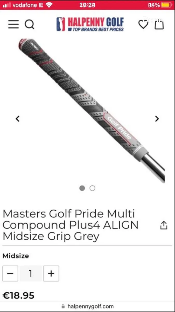 (10) MIDSIZE Golf Pride Plus 4 Align Grips - Image 3