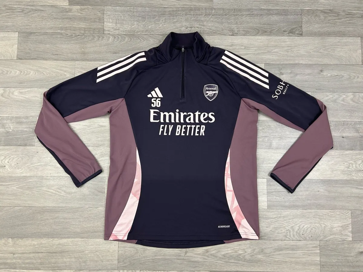 Adidas Arsenal London Half Zip Player Issue Top - Image 1