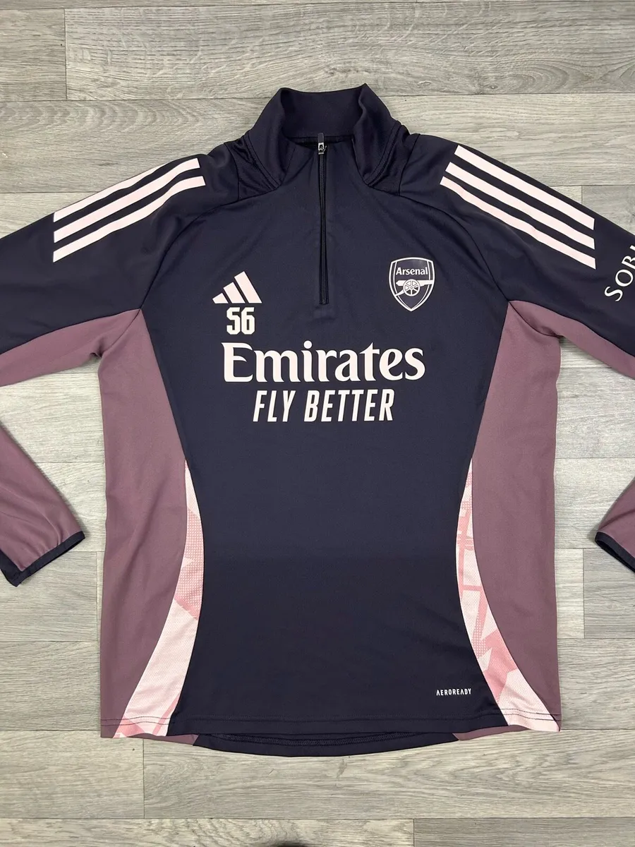 Adidas Arsenal London Half Zip Player Issue Top - Image 2