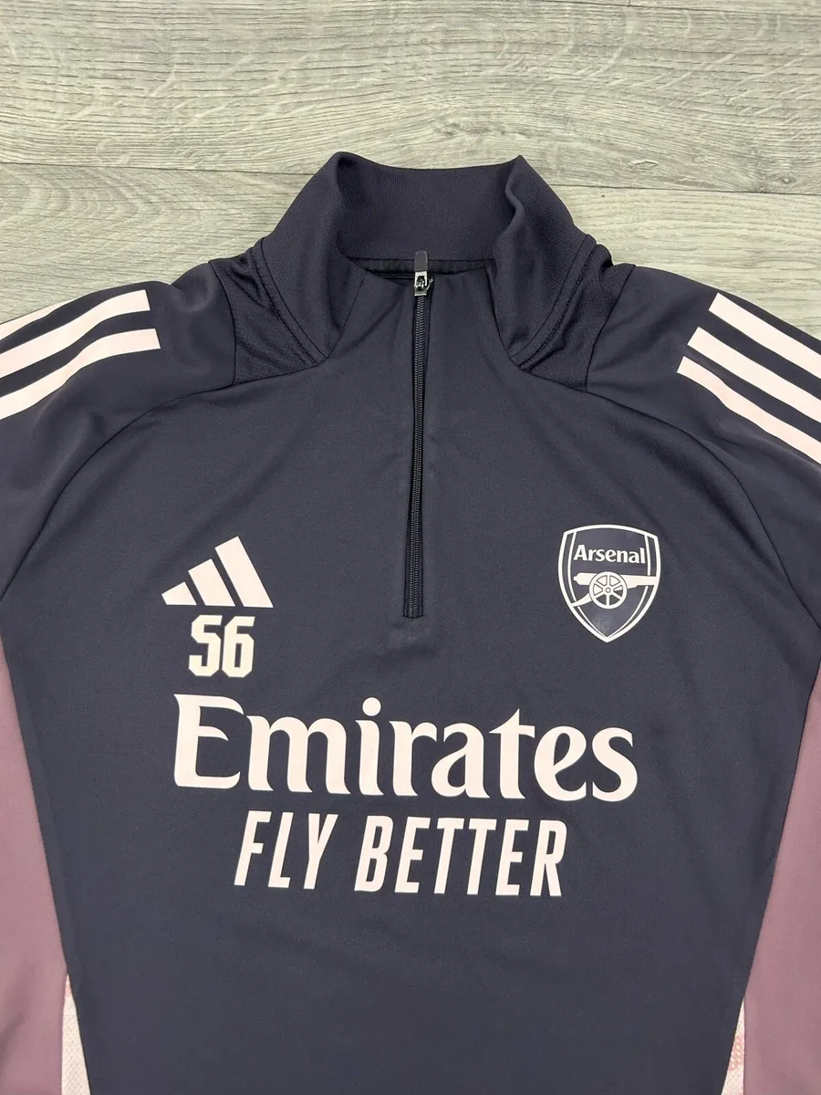 Adidas Arsenal London Half Zip Player Issue Top - Image 3