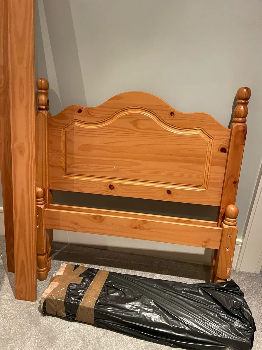 Very Solid Single Wooden Bed Frame - Can Deliver