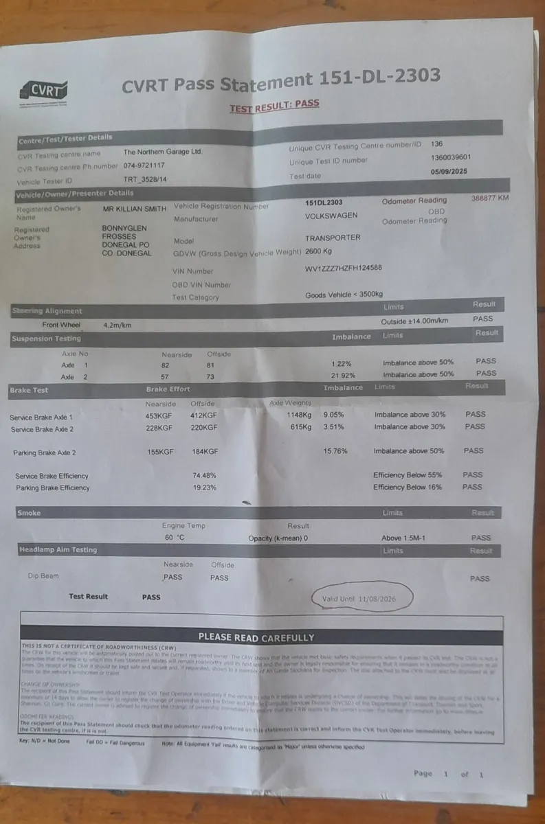2015 White Volkswagen Transporter 2L TDI SWB - Image 2