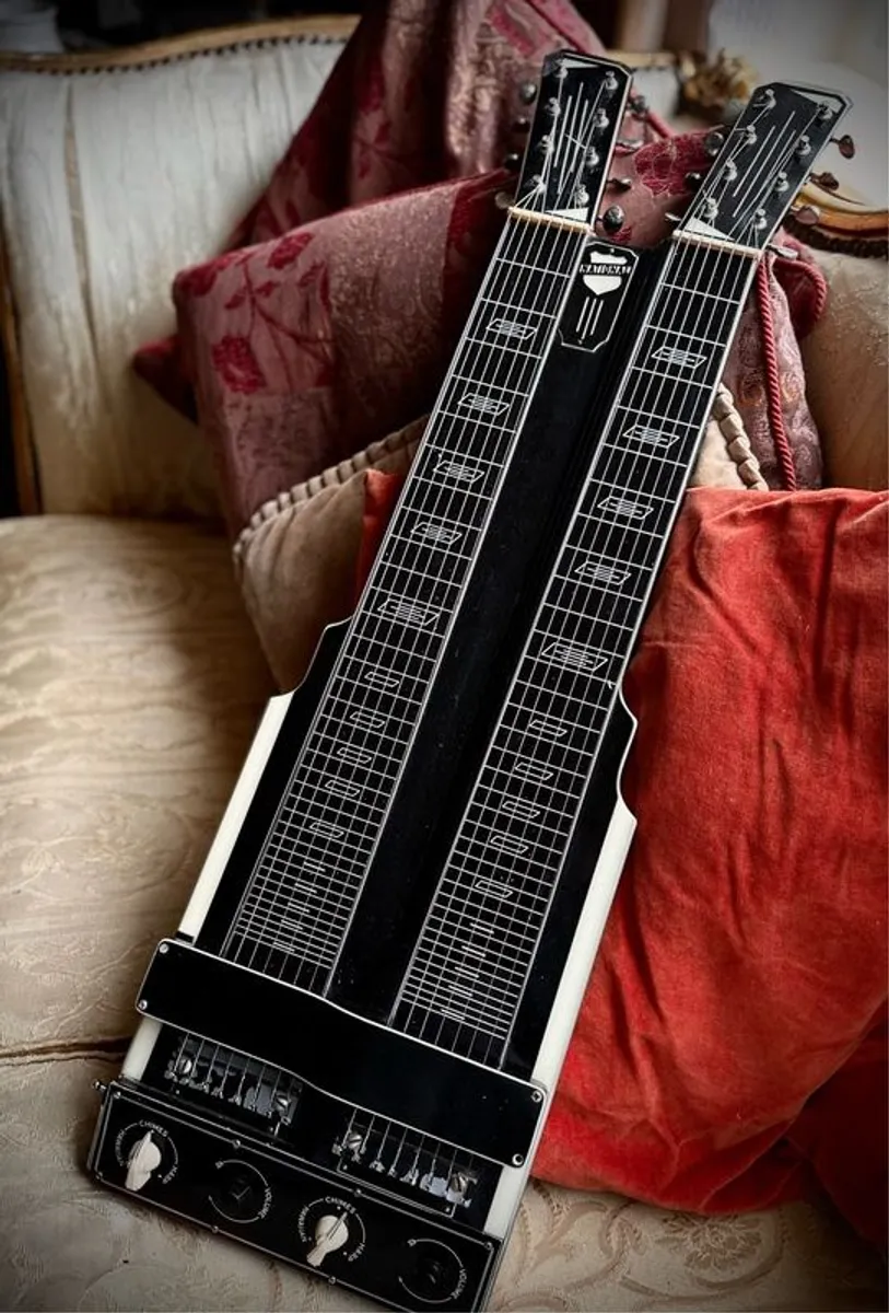 National Double-neck Electric Lap Steel Guitar. - Image 1