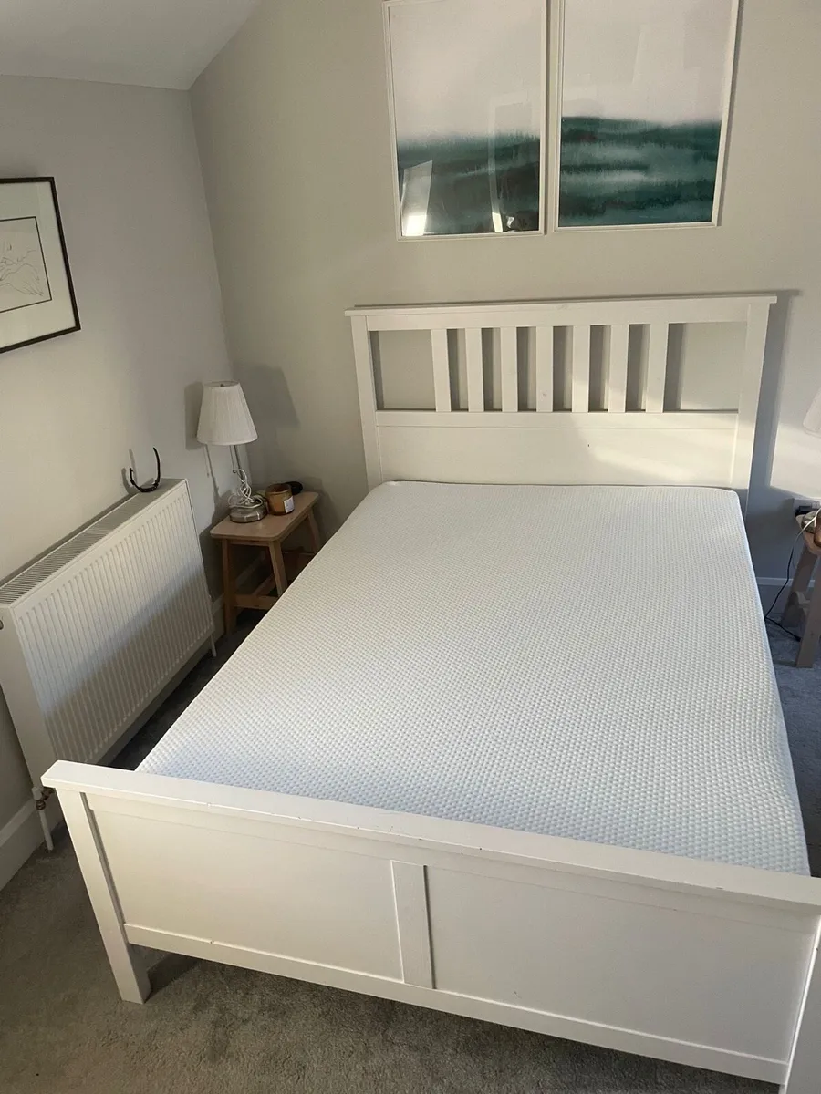 Double bed frame (Ikea) and Emma mattress - Image 2