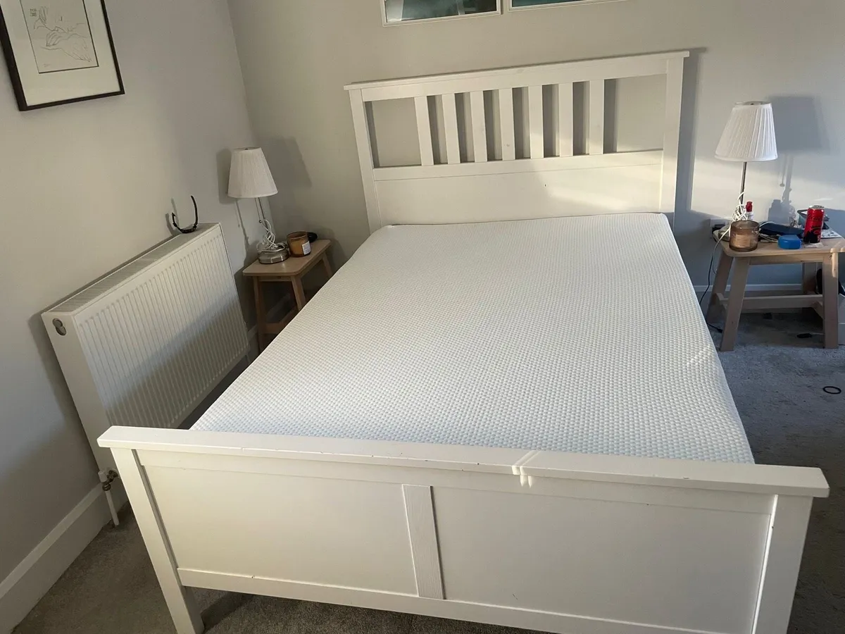 Double bed frame (Ikea) and Emma mattress - Image 3
