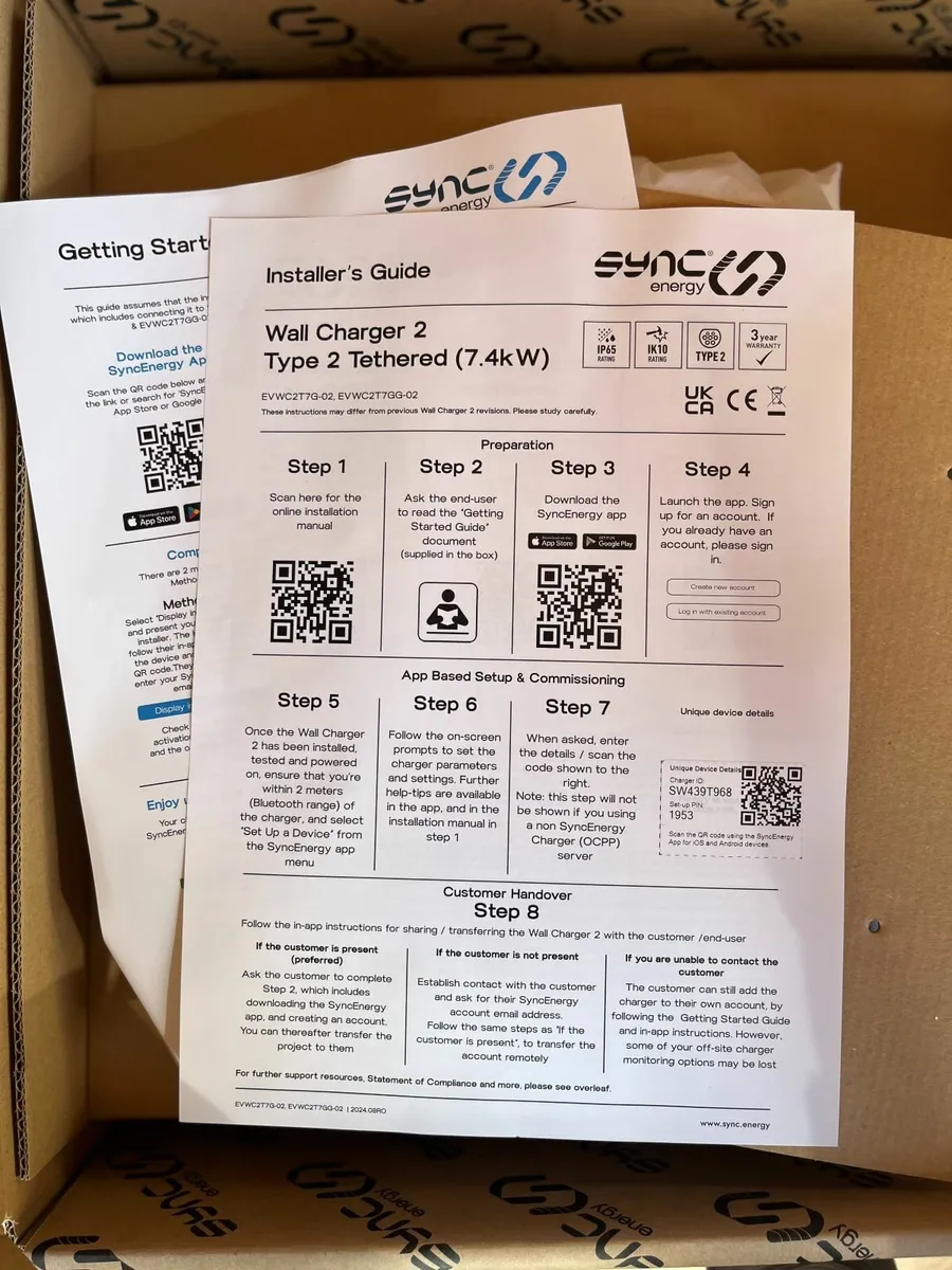 Brand new Sync EV Charger Type 2 : new in box - Image 2