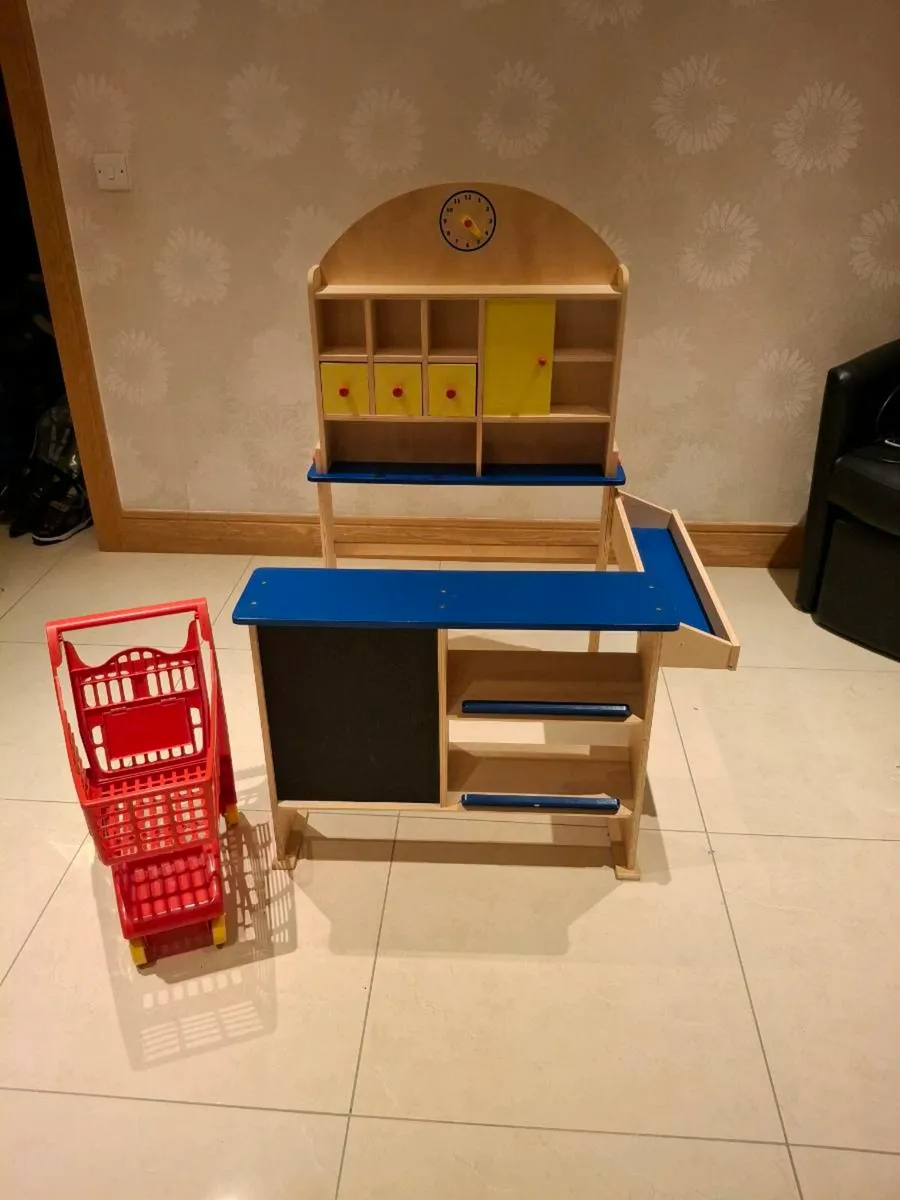 Toy grocery shop and trolly - Image 2