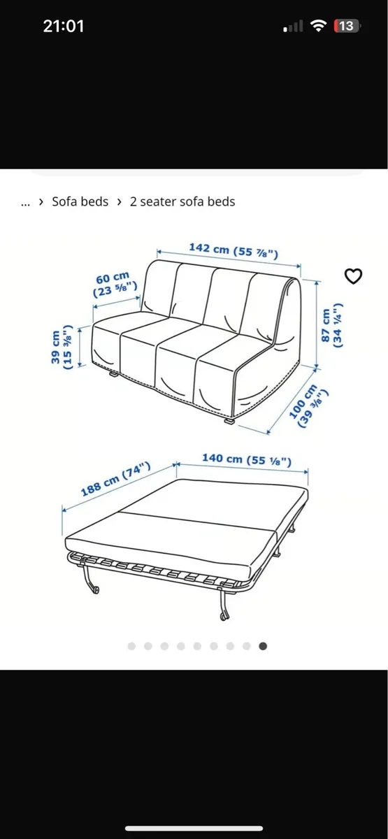 Sofa bed - Image 1