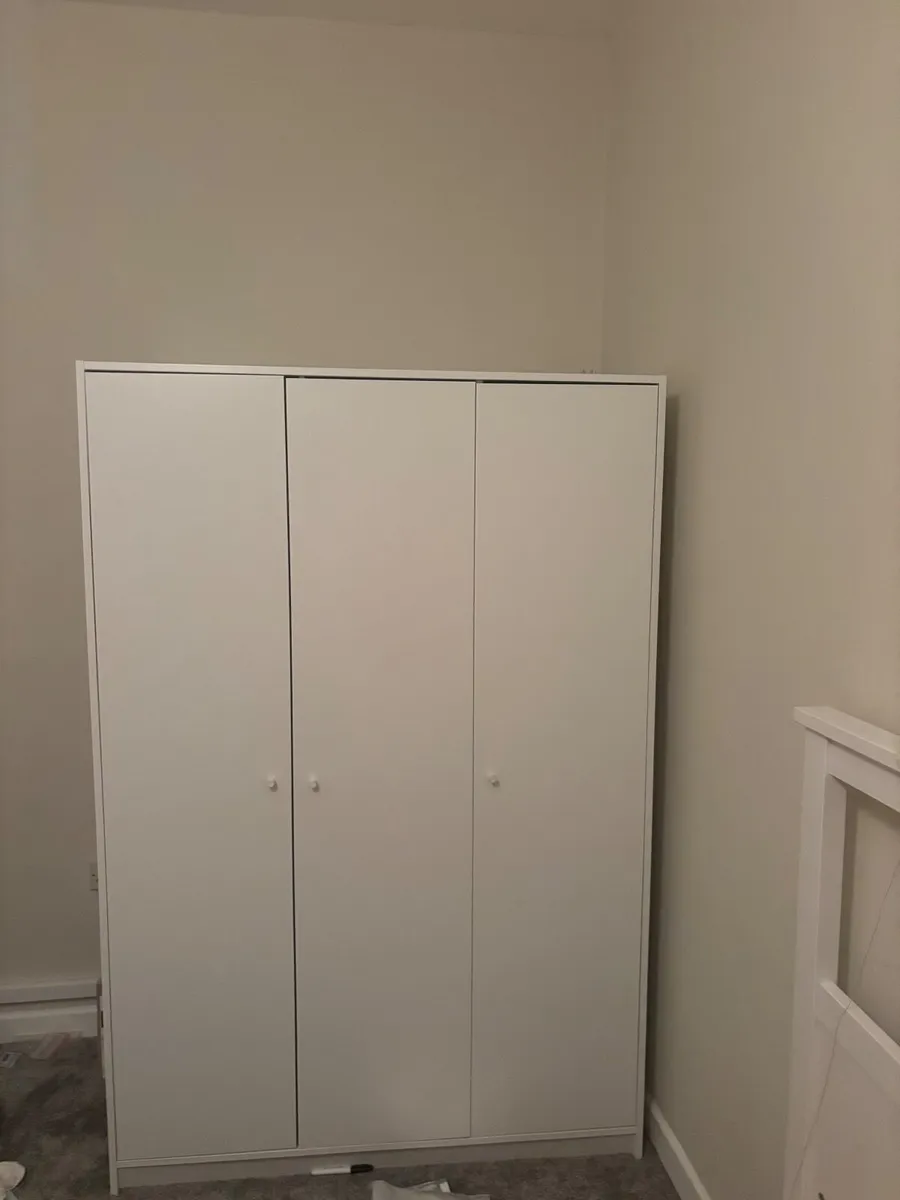 White IKEA Wardrobe - Image 1