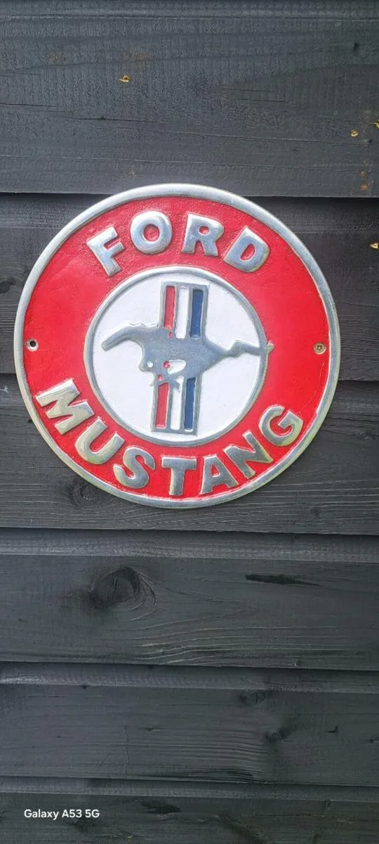Ford  mustang aluminium sign