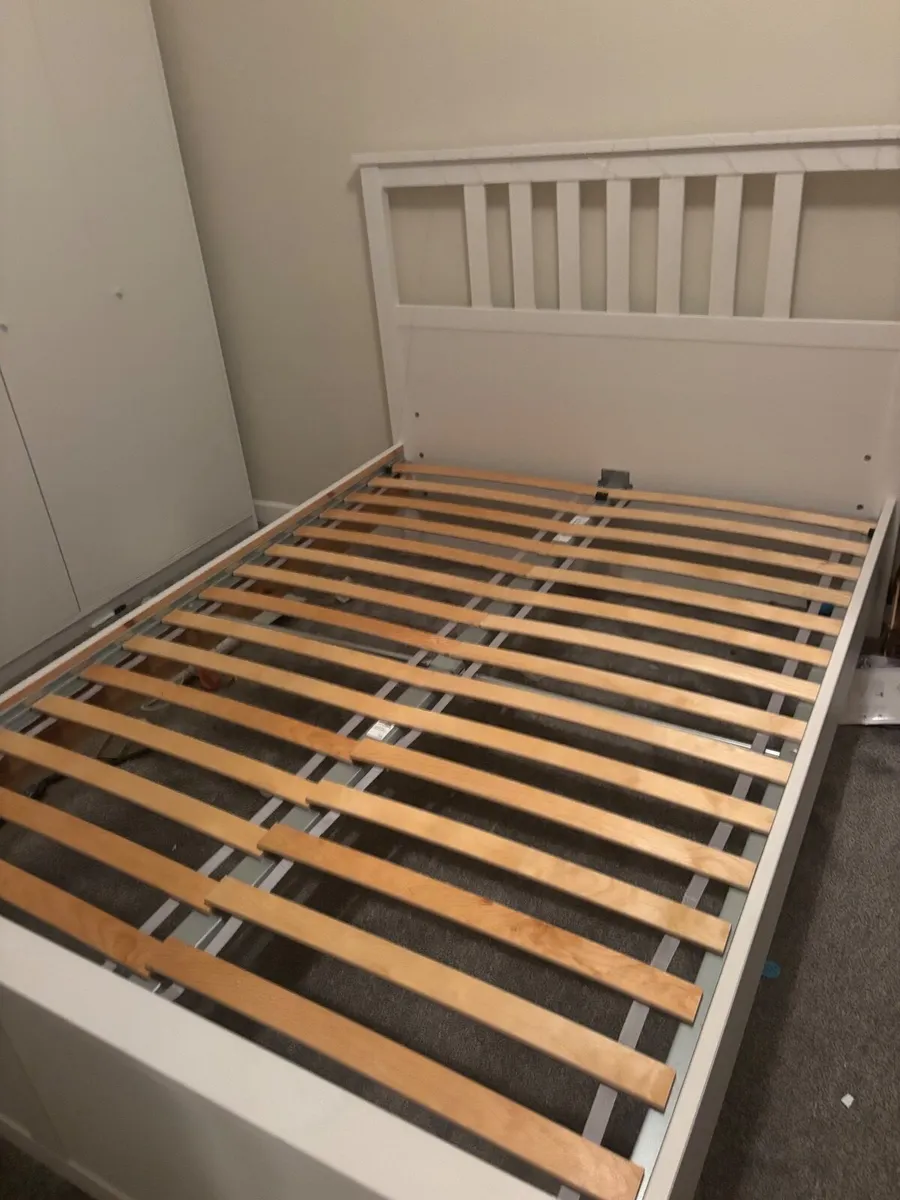White ikea Bed - Image 1