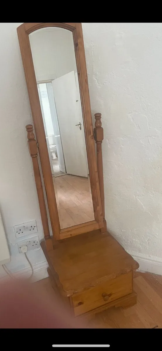 Free standing mirror