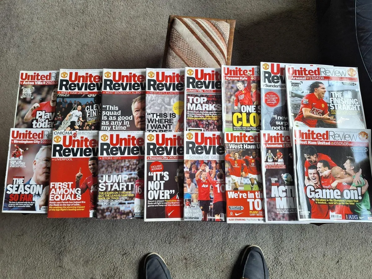 Selection of Man Utd programmes