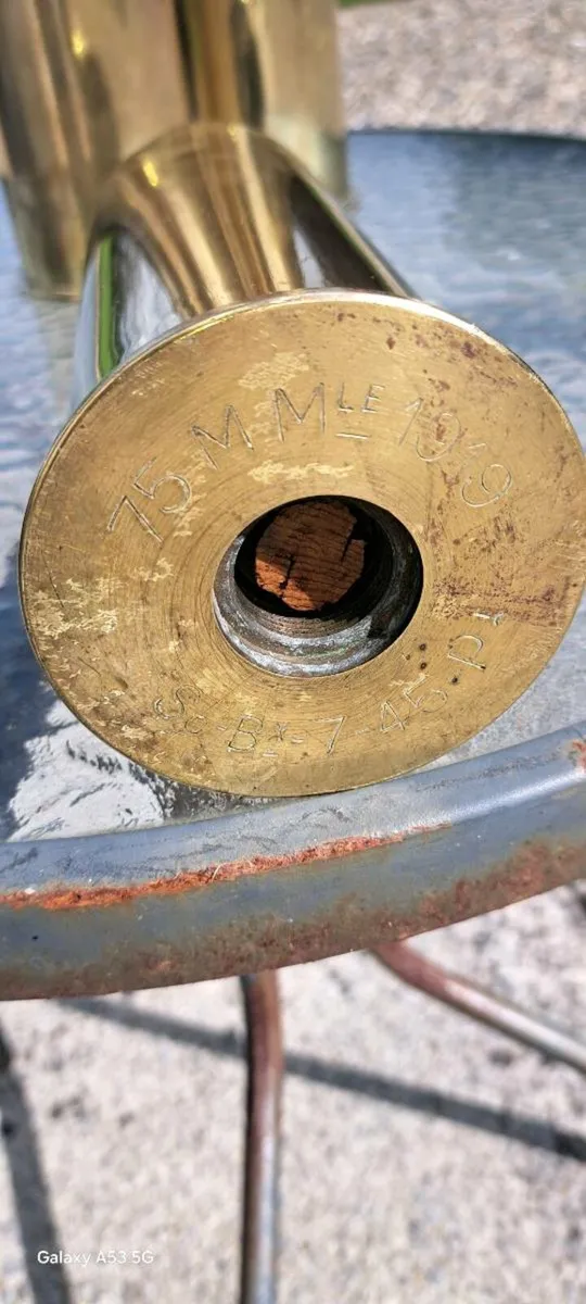 3 Old brass  shells - Image 3