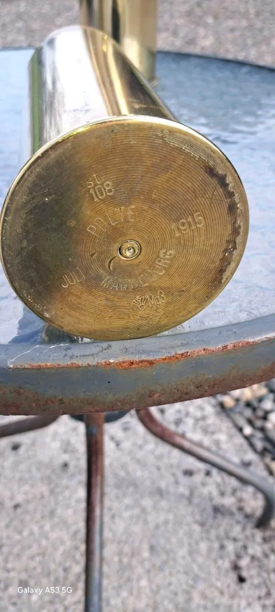 3 Old brass  shells - Image 4