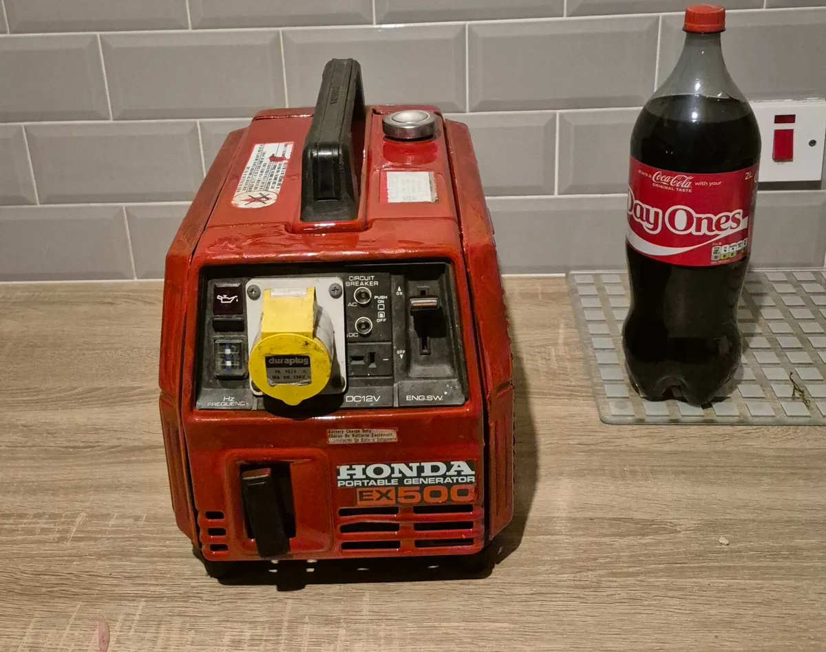 HONDA EX500 PETROL PORTABLE GENERATOR. IDEAL FOR - Image 4