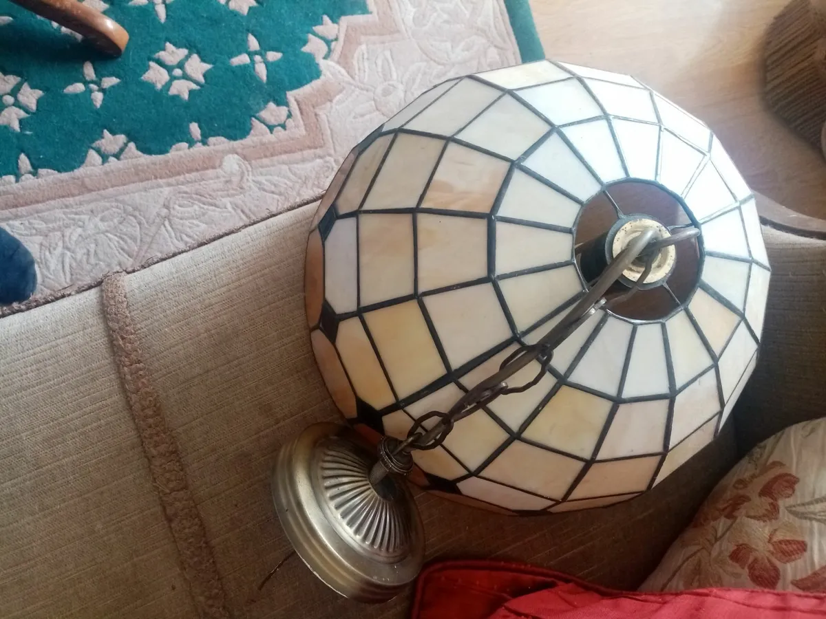 Large Tiffany celing shade - Image 1