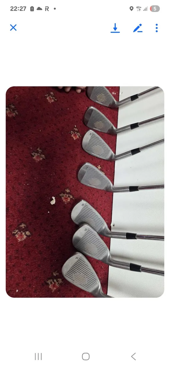 Set of iron golf clubs 3-9 + P Club - Image 2