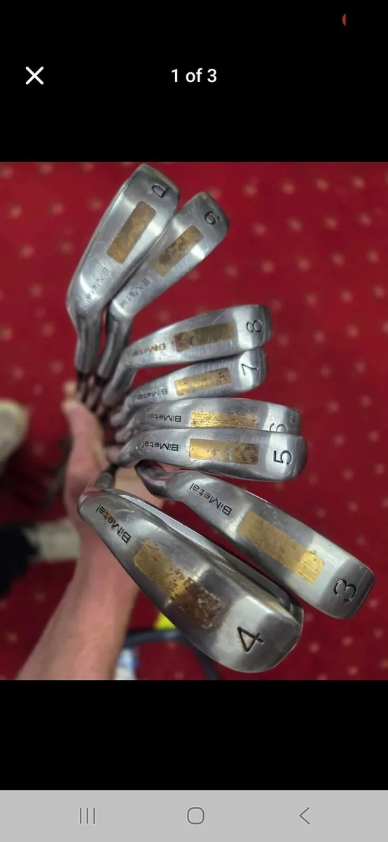 Set of iron golf clubs 3-9 + P Club - Image 3