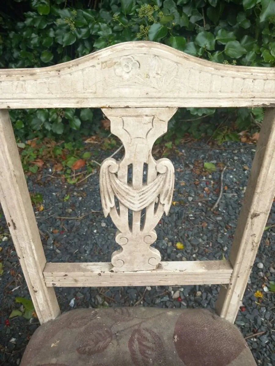 Pair of antique dining chairs, suitable for restoration classes - Image 2