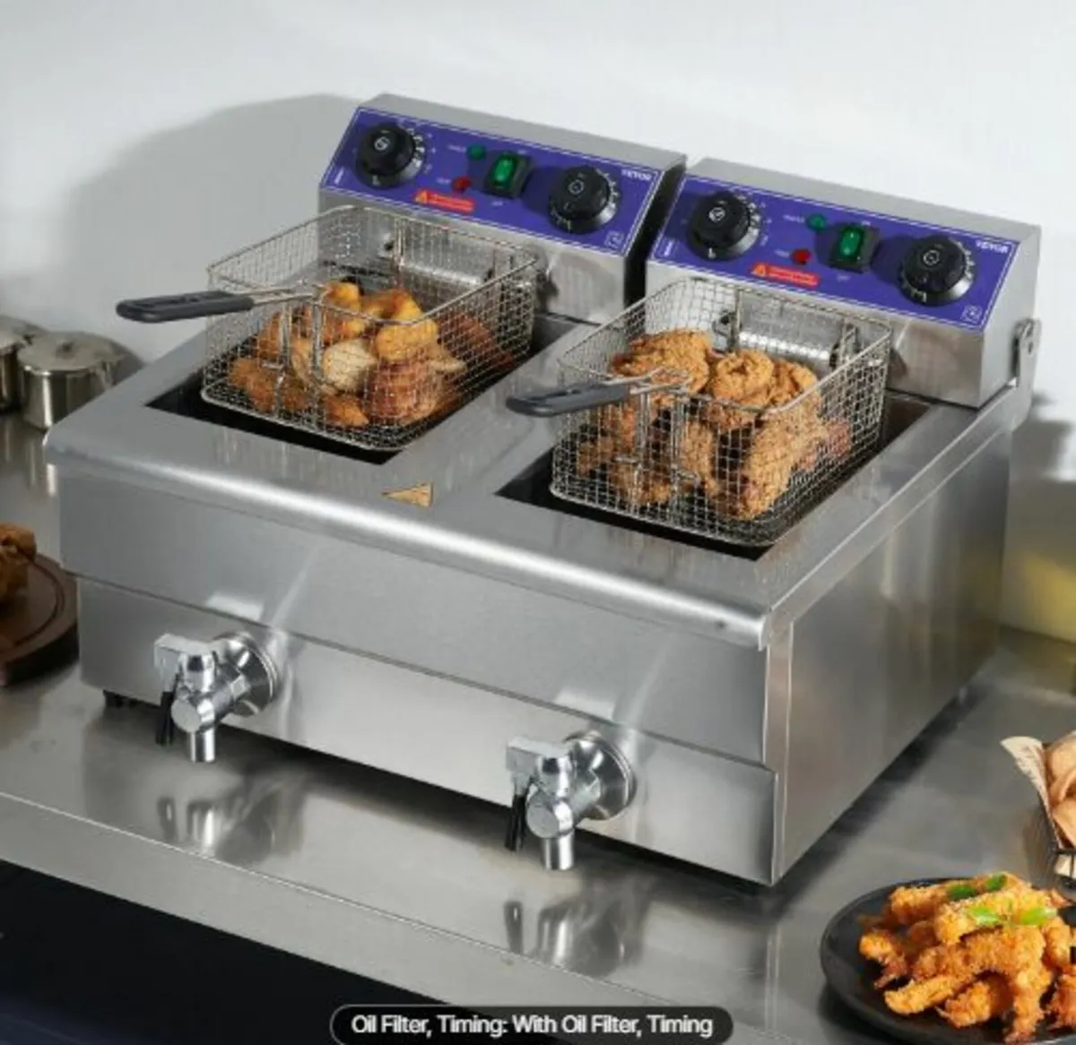 Commercial Electric Deep Fryer Countertop Deep Fry - Image 3
