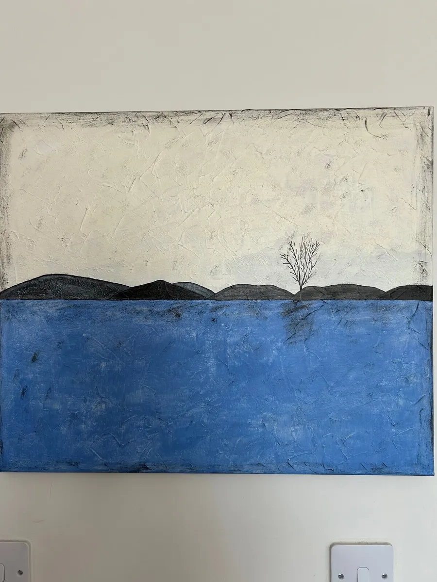 Blue landscape painting - Image 2