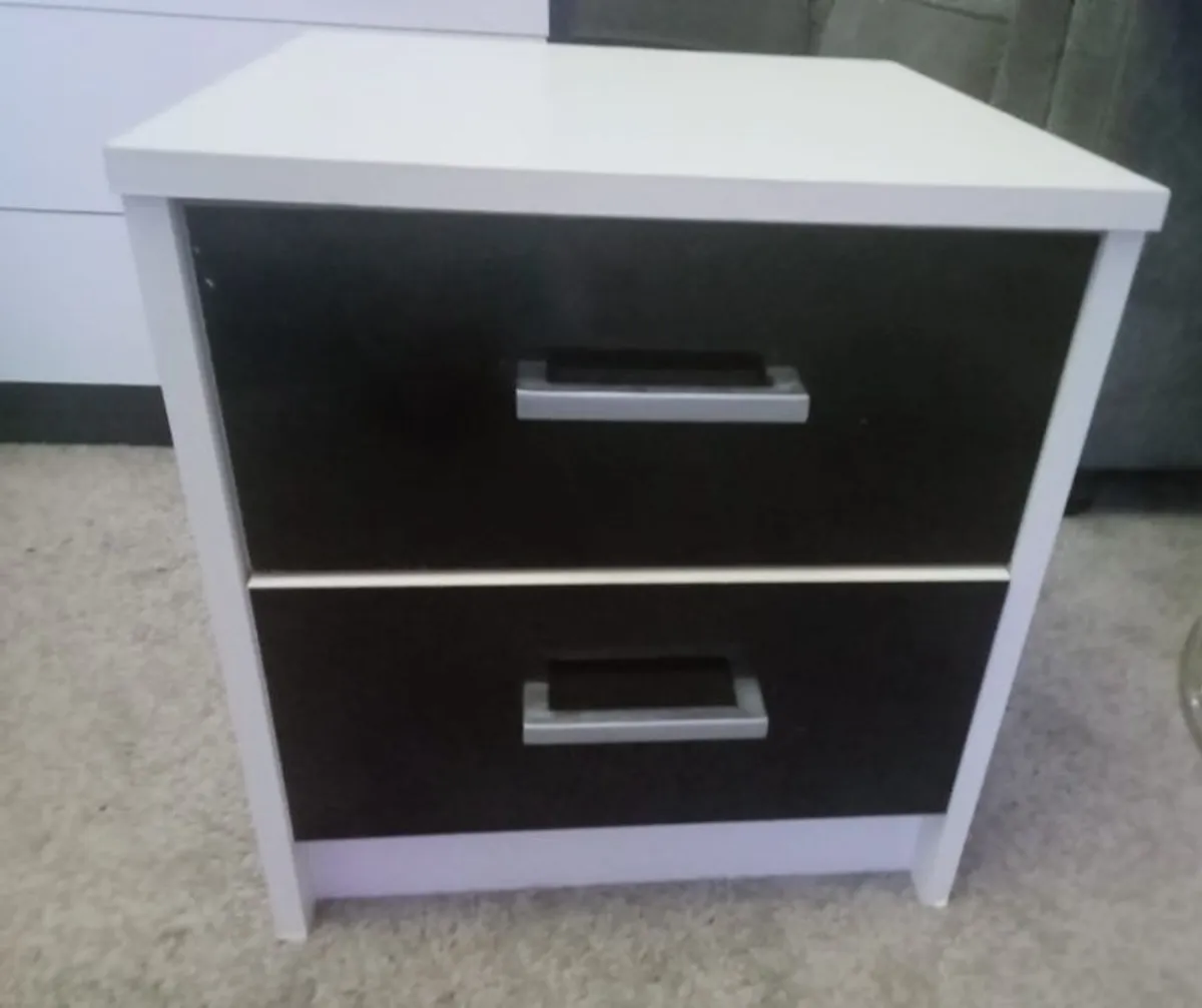 locker and chest of drawers and glass nest of tables - Image 2