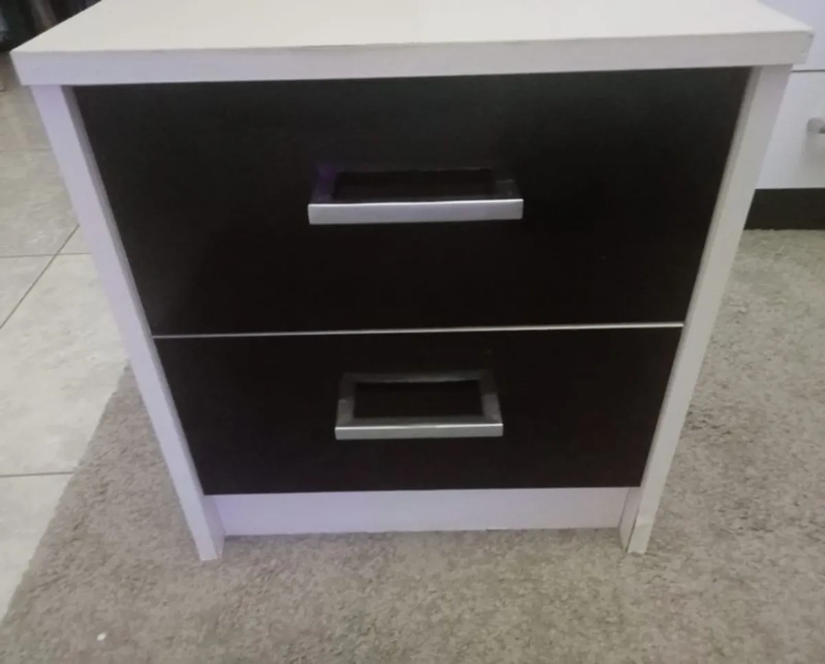 locker and chest of drawers and glass nest of tables - Image 4