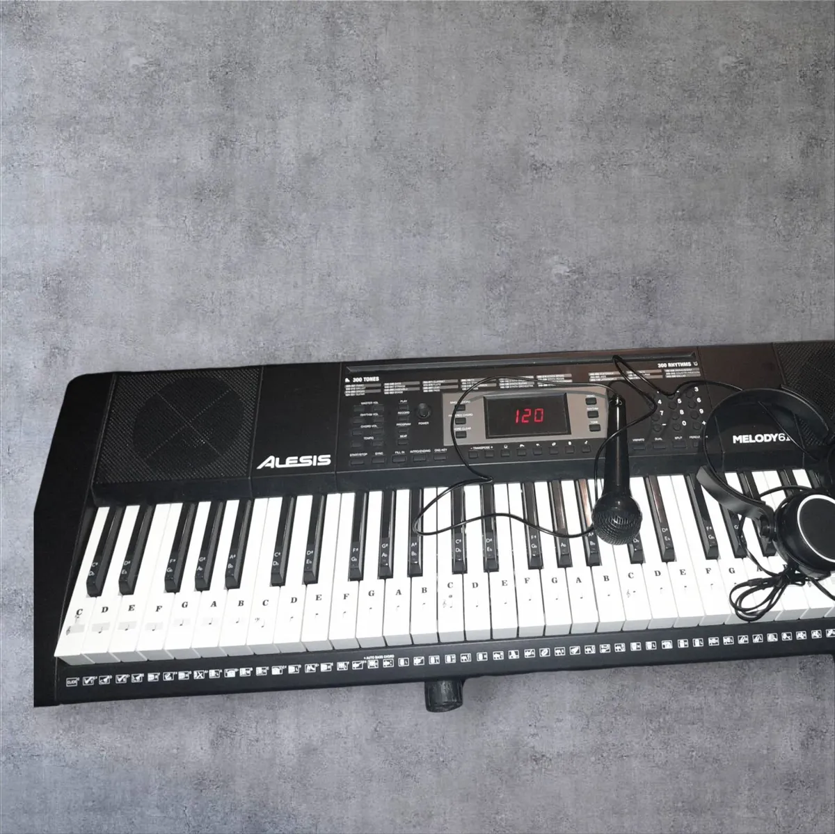 Unused Alesis keyboard, stand,seat,mic - Image 2