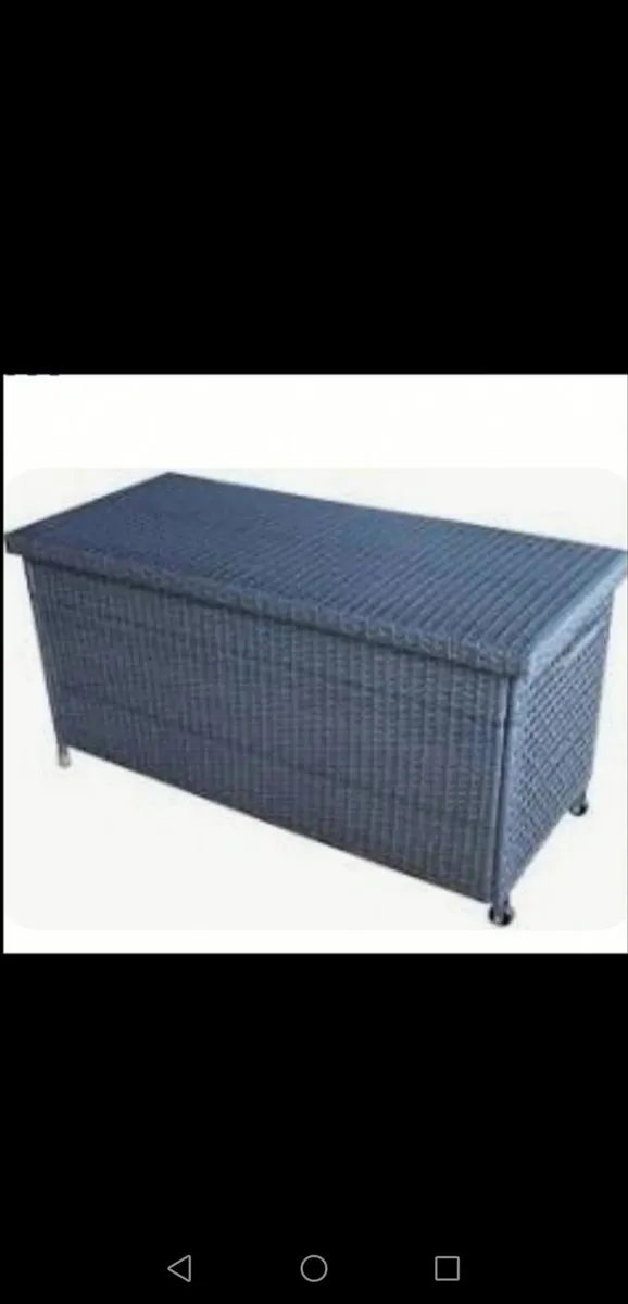 Brand New Rattan Wheeled / Lined Storage Box